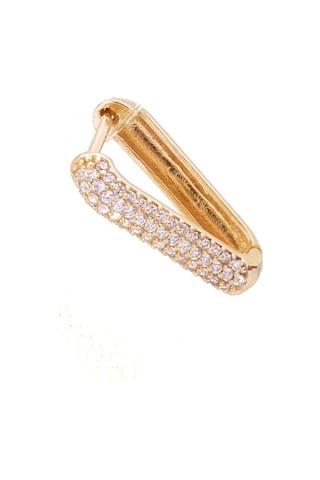 Masaliko Aynoi Gümüş Küpe - 925 Ayar Gümüş, Tek Günlük Küpe Altın