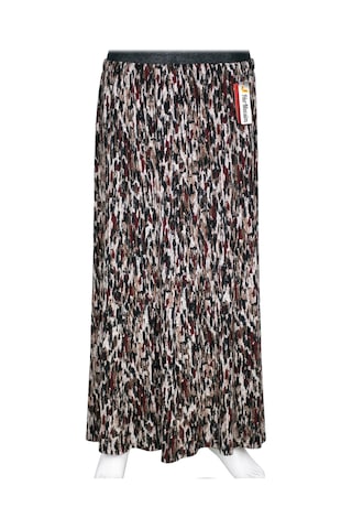 Hesna Kadın Betül 8 Parça Lastikli Astarsız Siyah Etek Desen 53 Siyah