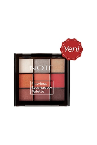 Note Cosmetique Flawless Eyeshadow Mat Ve Işıltılı Toz Göz Far Paleti - 02 Pastel Renkler