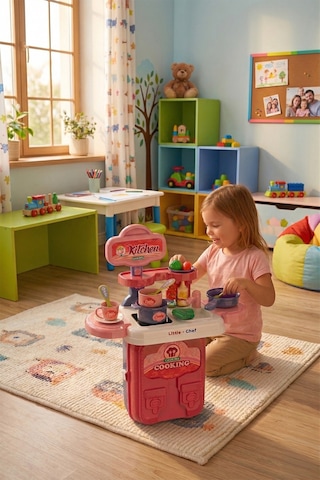 Ogi Mogi Toys Mutfak Oyun Seti 2 Si 1 Arada Taşınabilir Sırt Çantası