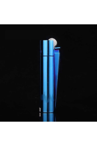 Clipper Kişiye Özel Metal Çakmak Özel Kutulu ve Baskılı Mavi