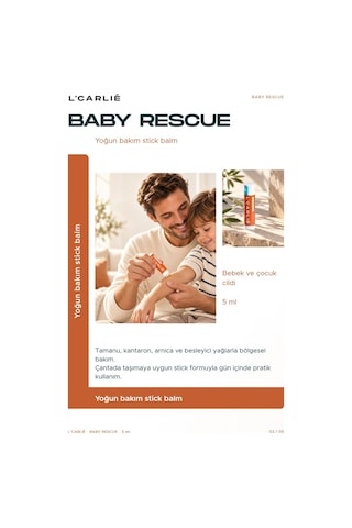 L'carlıe Baby Rescue Bebek Bakım Balmı Bölgesel Kullanım 5 Ml