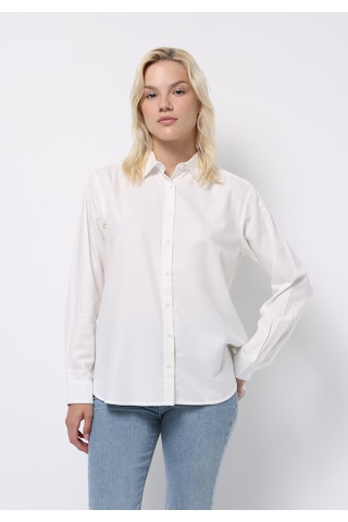 Colin's Colins Regular Fit Shirt Neck Düz Kadın Beyaz Uzun Kol Gömlek Cl1070173 Q1.v2 Ofw Beyaz