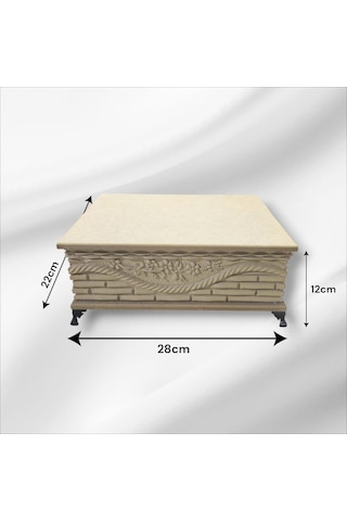 Ahşap Ham Mdf-takı-makyaj-aksesuar-çok Amaçlı Dekoratif Kutu