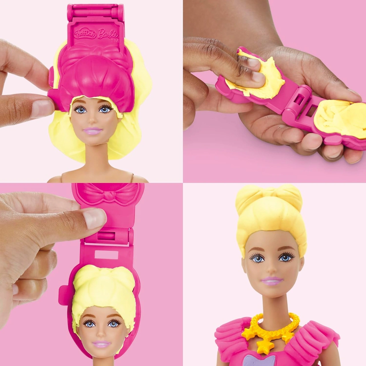 Play Doh Barbie Fırfırlar Ve Fiyonklar Oyun Hamuru Seti renkli