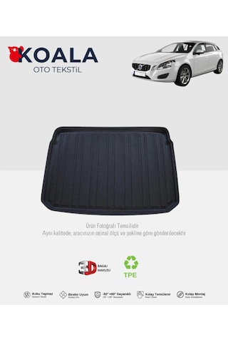 Volvo V60 2010-2018 3d Bagaj Havuzu