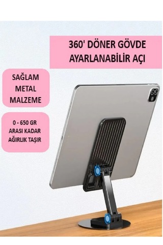 360 Dönebilen Telefon Tutucu Katlanabilir Tablet Tutucu Masa Üst