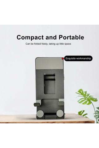 Reedark Çok Yönlü Ayarlanabilir Alüminyum Telefon Standı - Hafif, Katlanabilir Ve Taşınabilir Tasarım İle Akıllı Telefonlar Ve Tabletler İçin