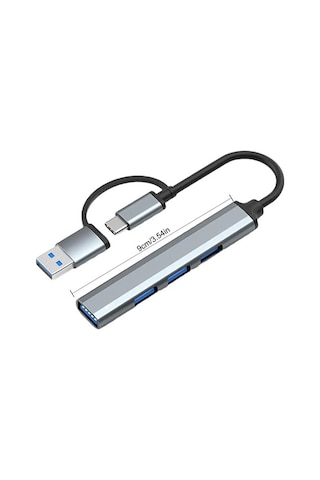 2in1 Usb Ve Type C To 4 Port Usb Çoğaltıcı Hub Çevirici / 1xusb 3