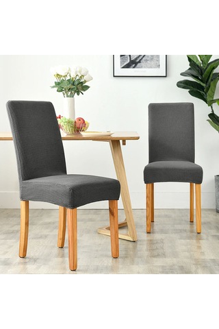 Qingmipy Ev, Otel, Restoran, Ofis İçin Tabanlı Lastikli Polar Minderli Sandalye Kılıfı - Mevsimler Boyunca Toz Koruyucu - Göl Mavisi Açık Mavi