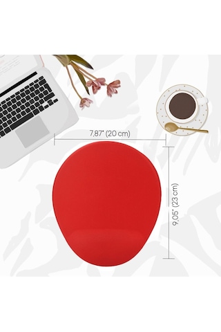 Limon Desenli Bilek Destekli Kaymaz Buruşmaz Kırılmaz Mouse Pad