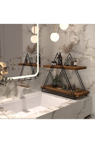 Corelle Kitchen Üçgen Masa Servis Rafı Dekoratif Mutfak Banyo Düzenleyici