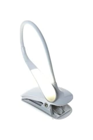 Mandallı Kitap Okuma Lambası, Güçlü Led Işık, Şarjlı .