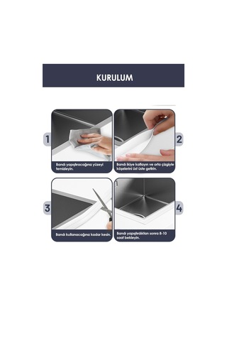 Fıre Kıng Panda 3.2m Banyo Küvet Mutfak Lavabo Su Sızdırmaz Bant Su Geçirmez Kenar Bandı