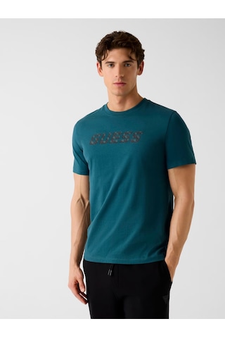 Guess Maska Regular Fit Erkek T-shirt Z6rı15ı3z14 Petrol