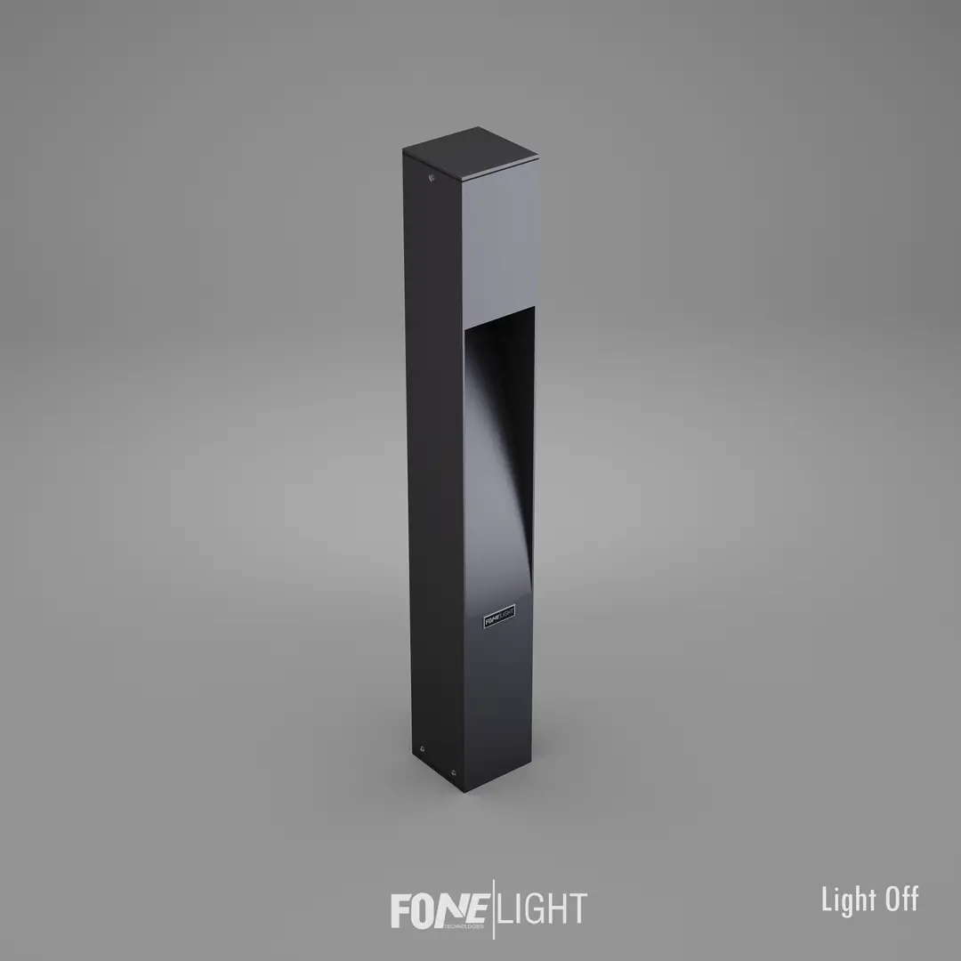 Fonelight Luzerra Alüminyum Bahçe Yürüyüş Yolu Aydınlatması Bollard Aydınlatma Antrasit