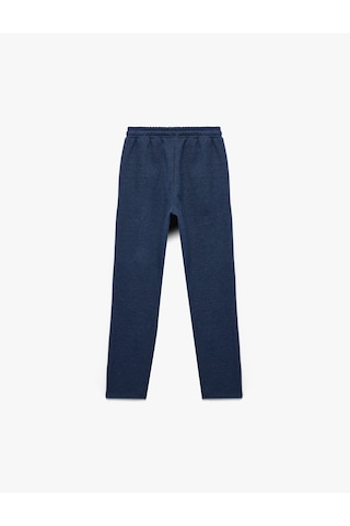 Koton Beli Lastikli Cepli Basic Eşofman Altı Lacivert 7wkb40038tk