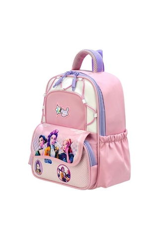 Kız Çocuk Anaokulu Çantası Ortopedik Ultra Lüx Kreş Çantası 33 25 Cm Su İtici Kumaş Sırt Çantası 157fb Pembe
