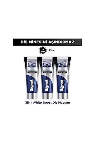 Signal White Now Diş Macunu 3 İn 1 White Boost 75 Ml X3