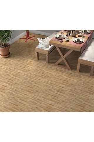 Kaplama Zemin Kaplama Folyosu 65x130 Cm Ahşap Parke Dokusu