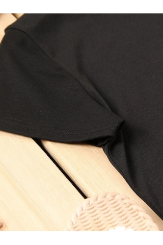 Altamira Unisex Kedi Gözlük Baskılı Oversize T-shirt 001
