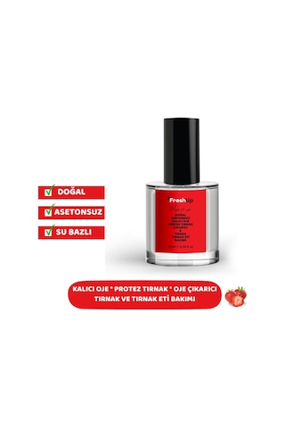 Freshup Çilek Özlü Kalıcı Oje ve Protez Tırnak Çıkarıcı 10 ML