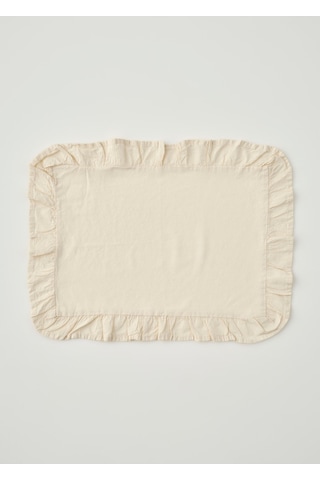 Bella Maison %100 Pamuk Elegance Fırfırlı Amerikan Servis Ekru 35x45 Cm Ekru
