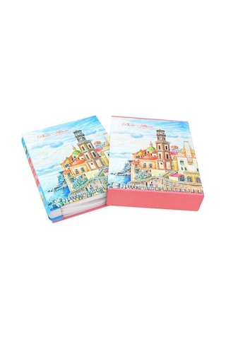 Rabsev RS022 Fotoğraf Albümü 10x15 CM 200 Fotoğraf Kapasiteli Yaz Esintisi Desenli Kutulu Albüm