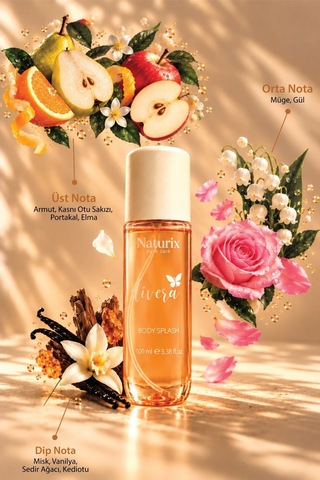 Naturix Livera Vücut Spreyi 100 Ml Meyvemsi Ve Çiçeksi Koku