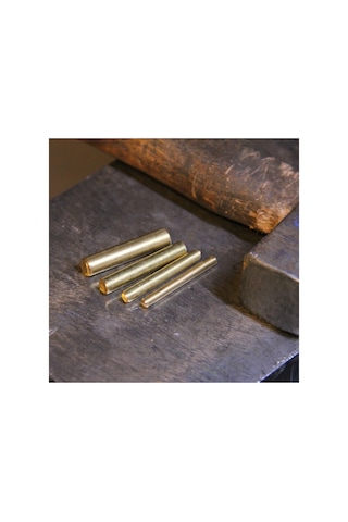 Perçin Bıçak Sapı Perçini Sarı Pirinç 6mm X 2.5cm. 10ad Sarı