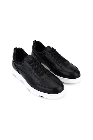 Tamer Tanca Erkek Hakiki Deri Siyah Sneakers & Spor Ayakkabı 298 3400-2505 Erk Ayk Y26 Sıyah Gutı