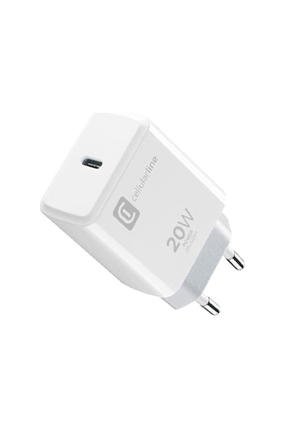 Cellularline 20w Şarj Adaptörü İphone 8 Ve Üstü İle Uyumlu, Usb-c, 4a, 20w