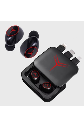 Powerbank Özellikli Bluetooth Kablosuz Kulaklık Dokunmatik Kontrol, Uzun Pil Ömrü, Ergonomik Tasar 00