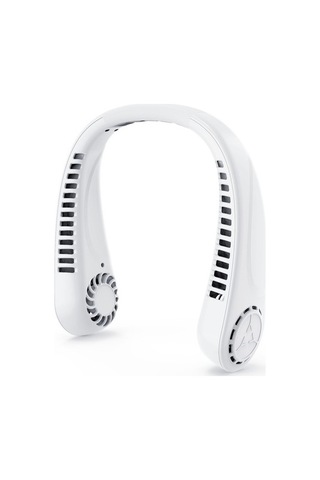 Taşınabilir Boyunlu Fan Eller Serbest Yapraksız Fan 4971 Beyaz