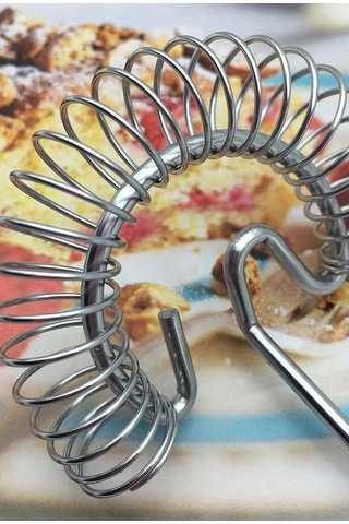 Lexroo Yaylı Yumurta Çırpıcı Metal Mikser Krem Ve Sos Karıştırıcı Pratik Mutfak Aparatı Paslanmaz Çelik