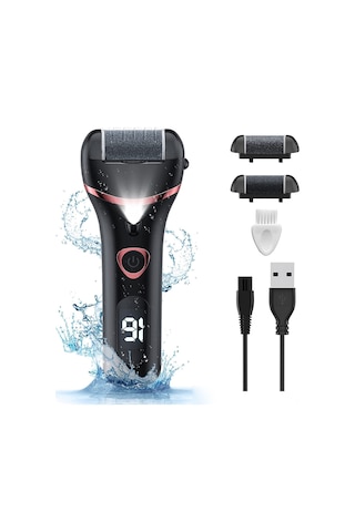 Suofeng Şarj Edilebilir 8 Li Pedikür Seti, Lcd Ekranlı Ve Işıklı Elektrikli Nasır Temizleme Aleti