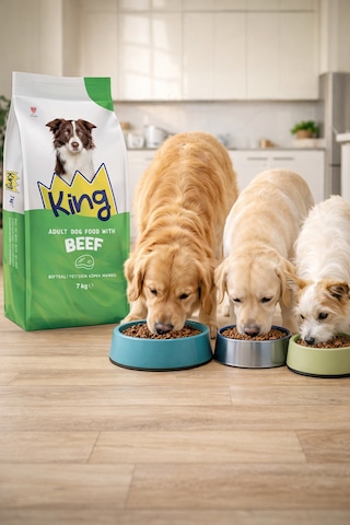 King Biftekli Yetişkin Köpek Maması 4 X 7 Kg