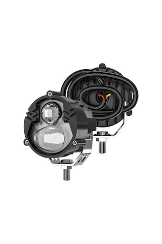 Motosiklet Led Sis Farı 2 Adet Metal Kasa Yüksek Güçlü Spot Led