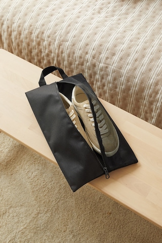 Ocean Home Textile 3'lü Siyah Renk Fileli Oxford Kumaş Ayakkabı Düzenleyici Taşıma Çantası Seti 22 X 40 X 9 Cm
