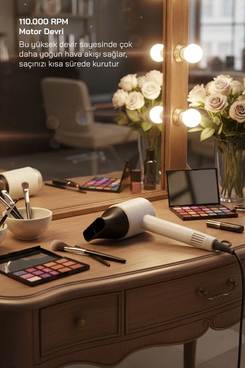 Shd-1705 Bldc Saç Kurutma Makinesi-beyaz