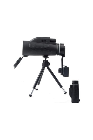 Monoküler Teleskop 80x100 Yüksek Güçlü Hd Monoküler, Kuş Gözlemi, Seyahat, Yürüyüş, Kamp İçin Akıllı Telefon Tutucu Tripod Monoküler İle