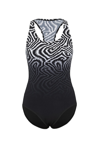 Slazenger Sports Back Kadın Yüzücü Siyah Mayo