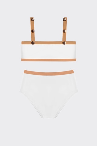 Panço Moeva Kız Çocuk Beyaz Bikini