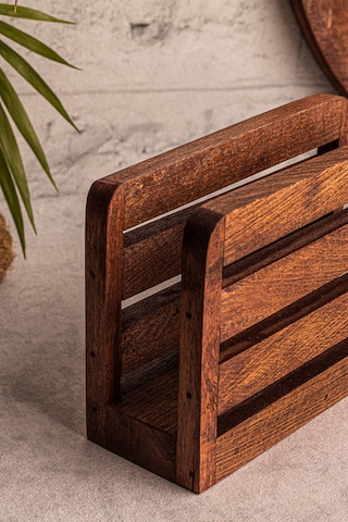 Snippy Warmy - Ahşap Peçetelik Masaüstü Peçete Organizeri