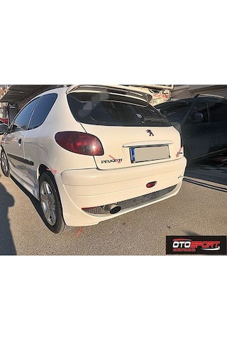 Peugeot 206 Dimma Arka Tampon Fiberglass Boyasız