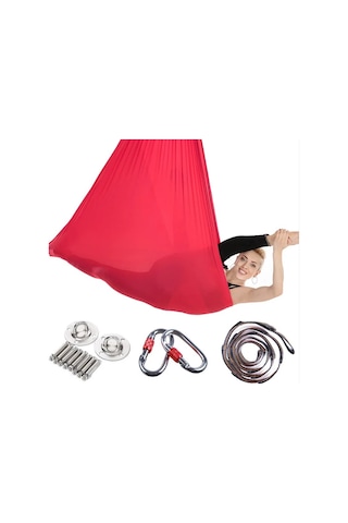 Özel Seri Yfs-200 Red Yoga Fly Set Kırmızı Renk Ekipman Modern Spor Aleti