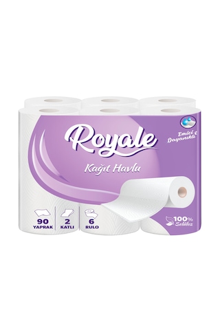 Royale Kağıt Havlu 2 Kat 6 Rulo 4 Paket