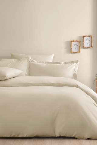 Puffy Naturalis Çift Kişilik Ranforce Yıkamalı Nevresim Takımı Bej