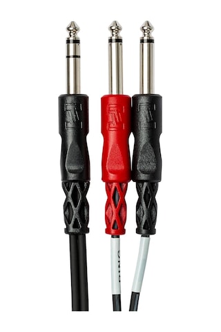 Hosa 1/4 İnç Trs M - Dual 1/4 İnç Ts M Insert Kablo 1 M Stp-201