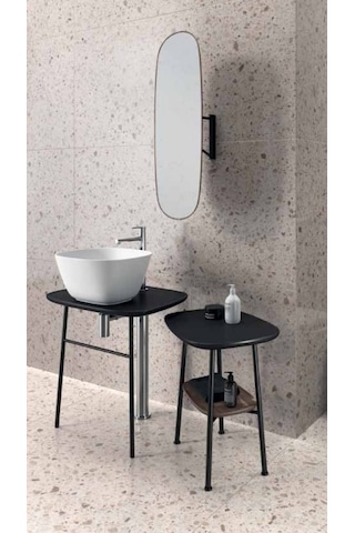 VitrA Plural Kare Yüksek Çanak Lavabo Mat Beyaz 7811B401-0016